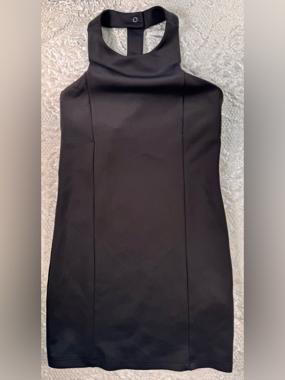 Zara Black Sleeveless High-Neck Top